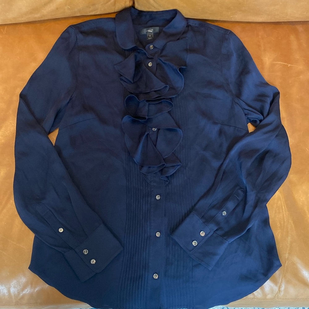 JCrew ruffle shirt